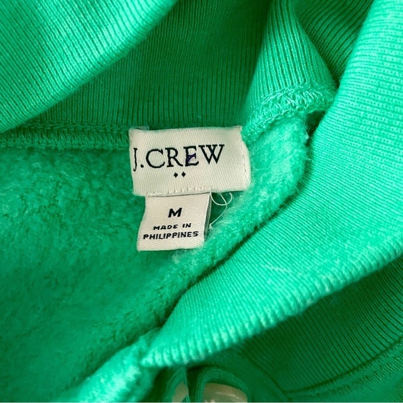 J. Crew Green Button-Detail Sweatshirt - Picture 8 of 9